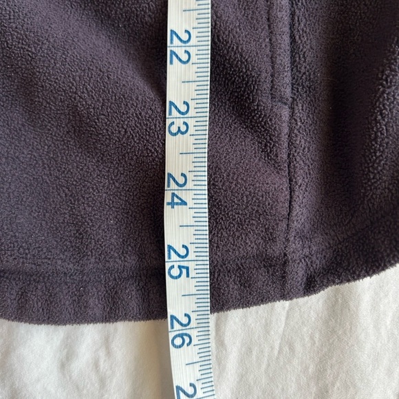 Lands End Plum Fleece Shacket Sz L - Picture 5 of 5